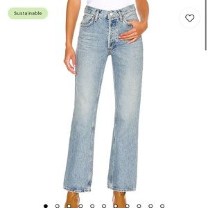 Agolde mid rise relaxed boot